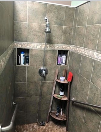 Oak Bluffs Martha's Vineyard vacation rental - Master bathroom -- walk-in shower (no tub)