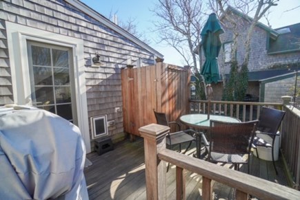 Oak Bluffs Martha's Vineyard vacation rental - Back Deck with outside shower, grill, and table