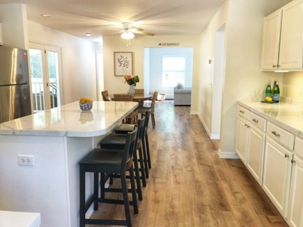 Oak Bluffs Martha's Vineyard vacation rental - Entry into kitchen, breakfast bar & dining area
