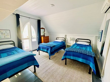 Oak Bluffs, Historic Copeland District Martha's Vineyard vacation rental - Front Bedroom with balcony