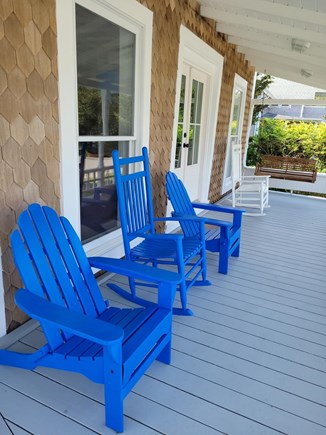 Oak Bluffs Martha's Vineyard vacation rental - Front Porch with Chairs & Swing