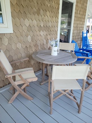 Oak Bluffs Martha's Vineyard vacation rental - Side Porch with morning coffee table