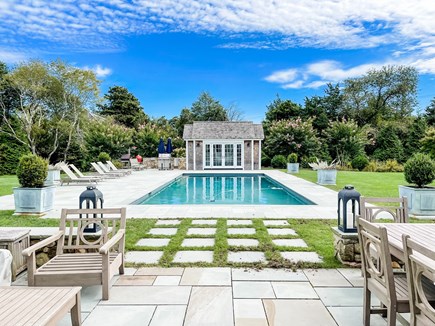 Edgartown Martha's Vineyard vacation rental - Gunite Pool with Pool House