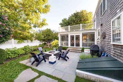 Edgartown Martha's Vineyard vacation rental - Patio Area with Fire Pit