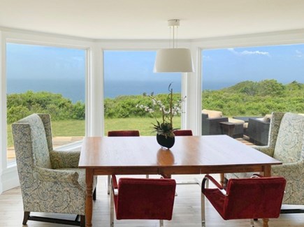 West Tisbury, Makonikey Martha's Vineyard vacation rental - Dining room with views.