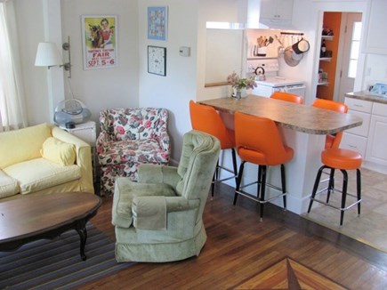 Oak Bluffs, Copeland Historic District Martha's Vineyard vacation rental - Open floor plan, living room and kitchen