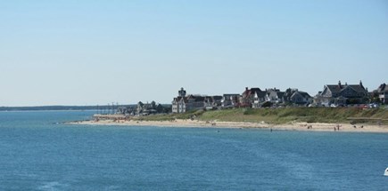 Oak Bluffs, Copeland Historic District Martha's Vineyard vacation rental - Town Beach as seen from the ferry