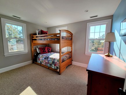 Edgartown, Katama Martha's Vineyard vacation rental - Bedroom #3 has twin bunk beds, a large dresser and closet
