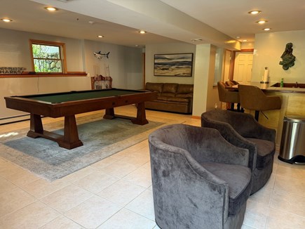 Oak Bluffs Martha's Vineyard vacation rental - Basement game room, TV, refrigerator and bar!
