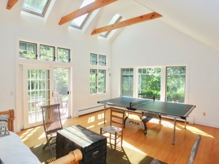 Chilmark, Seven Gates Martha's Vineyard vacation rental - Game room where kids of all ages can let loose, includes trundle