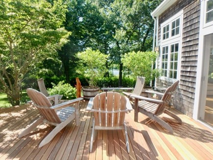 Chilmark, Seven Gates Martha's Vineyard vacation rental - Enjoy hanging out on the new deck while overlooking the pond