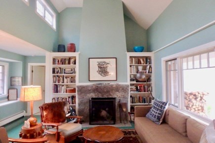 Chilmark, Seven Gates Martha's Vineyard vacation rental - High ceilings and lots of light in the cozy living area