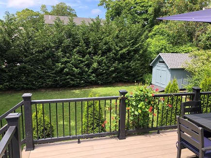 Vineyard Haven Martha's Vineyard vacation rental - The backyard is private and quiet.