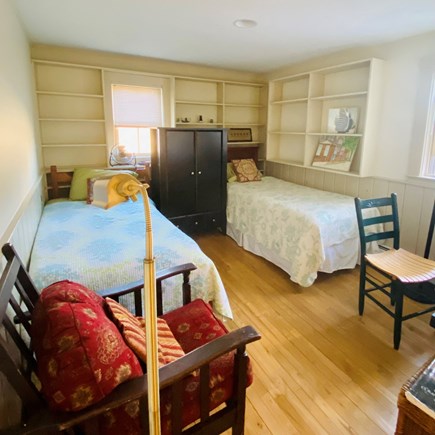 Music Street, West Tisbury Martha's Vineyard vacation rental - First floor bedroom with two twin beds adjacent to master bedroom