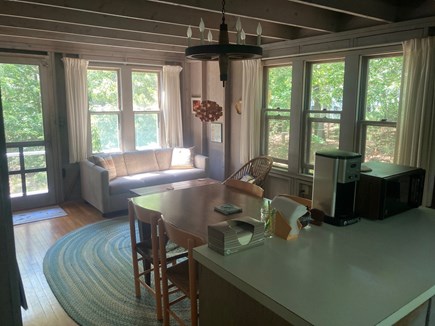 Oak Bluffs, East Chop Martha's Vineyard vacation rental - Dining room with sitting area (from kitchen).
