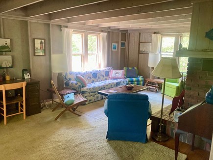 Oak Bluffs, East Chop Martha's Vineyard vacation rental - Open plan living room with cable TV, wifi, seats 7 comfortably.