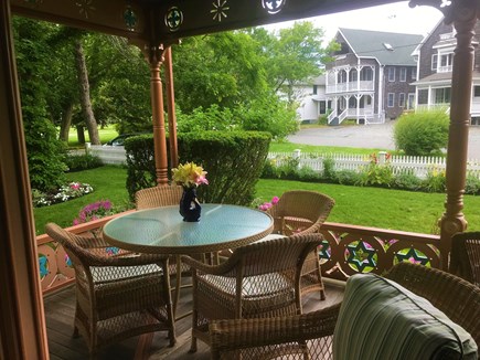 Oak Bluffs, Historic Copeland District Martha's Vineyard vacation rental - The ultimate front porch for dining al fresco