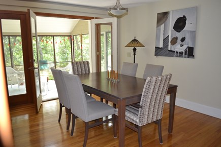 Oak Bluffs Martha's Vineyard vacation rental - Dining area with access to screen porch and back yard