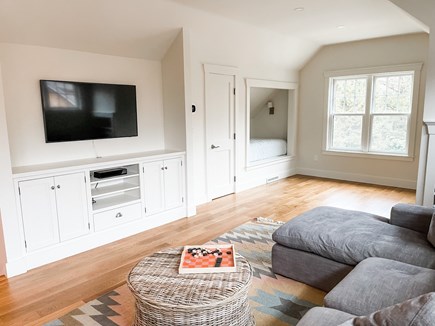West Tisbury Martha's Vineyard vacation rental - 2nd Floor Media Area with 2 built in twin beds and office
