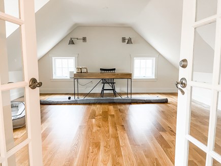 West Tisbury Martha's Vineyard vacation rental - 2nd Floor Media Area with 2 built in twin beds and office