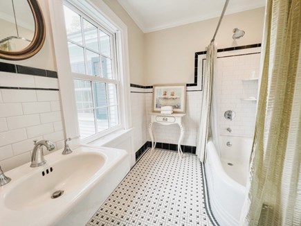 Vineyard Haven Martha's Vineyard vacation rental - One of 5 guest bathrooms with bath tub/shower.