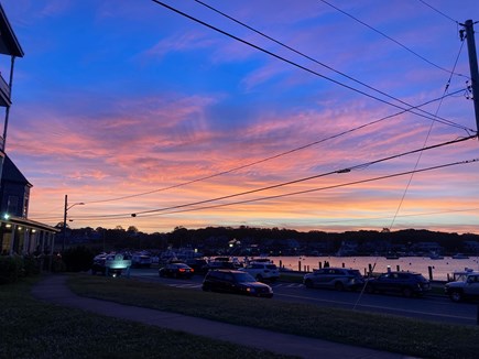 Oak Bluffs-MCVMA Martha's Vineyard vacation rental - OB harbor sunset from field