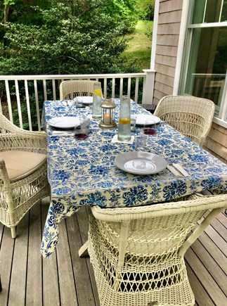 VIneyard Haven  Martha's Vineyard vacation rental - Spectacular deck with sunrises and surrounded by trees.