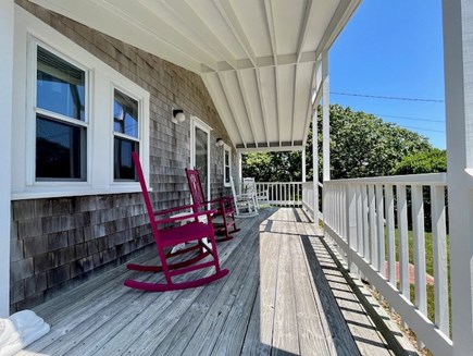Aquinnah Martha's Vineyard vacation rental - The front porch is covered and large enough to enjoy by all