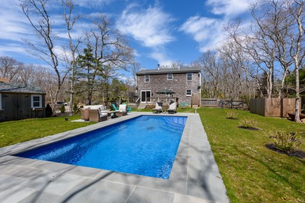 Edgartown Martha's Vineyard vacation rental - Beautifully landscaped heated saltwater swimming pool.