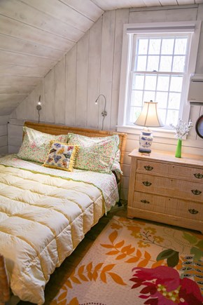 Chilmark, Guest Cottage Martha's Vineyard vacation rental - Queen bed on second floor. Blackout shade for sleeping in