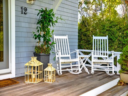 In-Town of Oak Bluffs Martha's Vineyard vacation rental - Front porch with Rocking Chairs for your Enjoyment