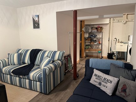 In-Town of Oak Bluffs Martha's Vineyard vacation rental - Lower level with laundry pull out sofa