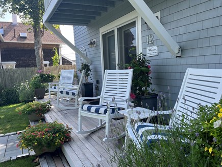 In-Town of Oak Bluffs Martha's Vineyard vacation rental - Beautiful Rocking chairs for outdoor relaxation