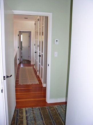 West Tisbury Martha's Vineyard vacation rental - Twin BR wing toward queen BR wing, large linen closet on right