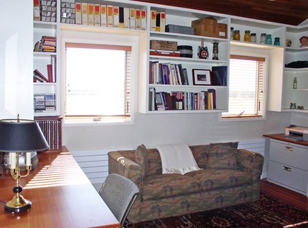 West Tisbury Martha's Vineyard vacation rental - Office seating w/desks on both sides of the office + rolltop desk