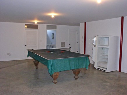 West Tisbury Martha's Vineyard vacation rental - Lower level's ping pong table, fridge, & 1/2BA