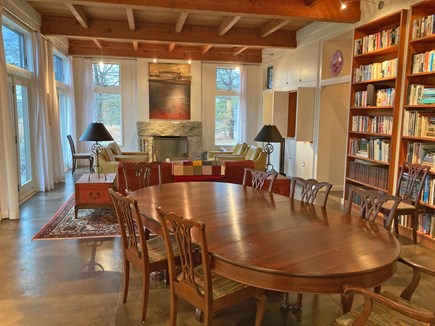 West Tisbury Martha's Vineyard vacation rental - Entering the fieldview great room w/main entry behind me to right