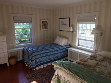Vineyard Haven Martha's Vineyard vacation rental - Downstairs bedroom with twin and double beds.