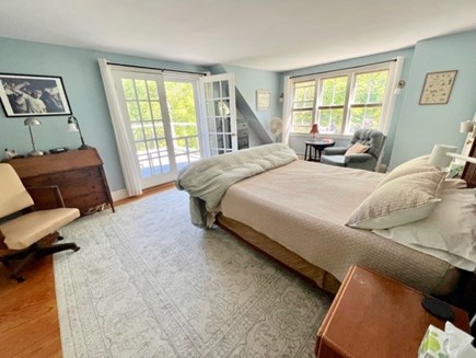 Chilmark Martha's Vineyard vacation rental - Large main bedroom with second story deck