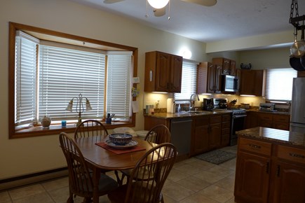Vineyard Haven Martha's Vineyard vacation rental - Kitchen with granite counter breakfast/dining area