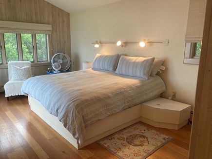 Chappaquiddick Martha's Vineyard vacation rental - Primary, ensuite bedroom with queen sized bed.