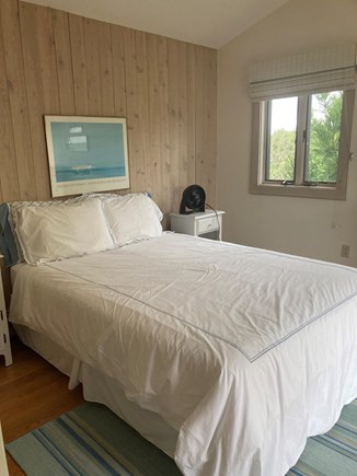 Chappaquiddick Martha's Vineyard vacation rental - Queen-sized bedroom also with private deck at the end of the hall