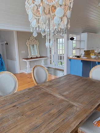 Chilmark Martha's Vineyard vacation rental - Dining area looking at entry