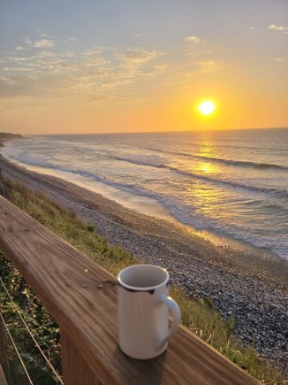 Chilmark Martha's Vineyard vacation rental - Coffee at sunrise