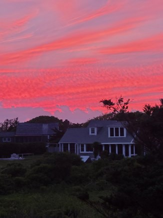 Chilmark Martha's Vineyard vacation rental - Another beautiful sunset from the front porch