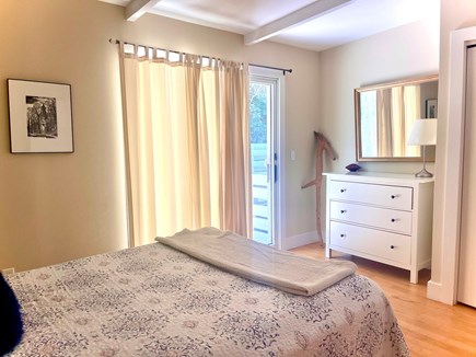Oak Bluffs Martha's Vineyard vacation rental - Queen bedroom opens to back deck