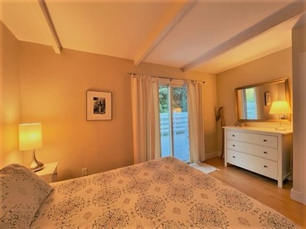 Oak Bluffs Martha's Vineyard vacation rental - Queen bedroom opens to back deck