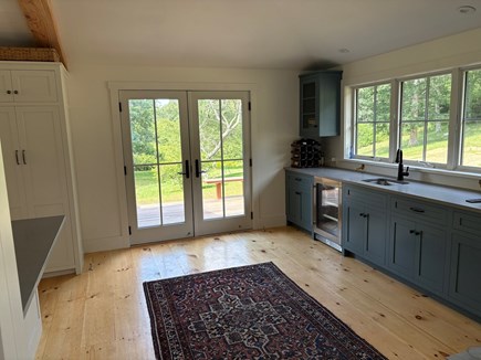 Chilmark Martha's Vineyard vacation rental - Bar with sink and beverage fridge