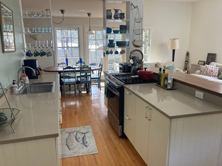 Edgartown Martha's Vineyard vacation rental - Open floor living room/dining room/kitchen