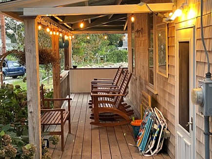 Oak Bluffs Martha's Vineyard vacation rental - Side porch of wrap around deck